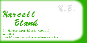 marcell blank business card